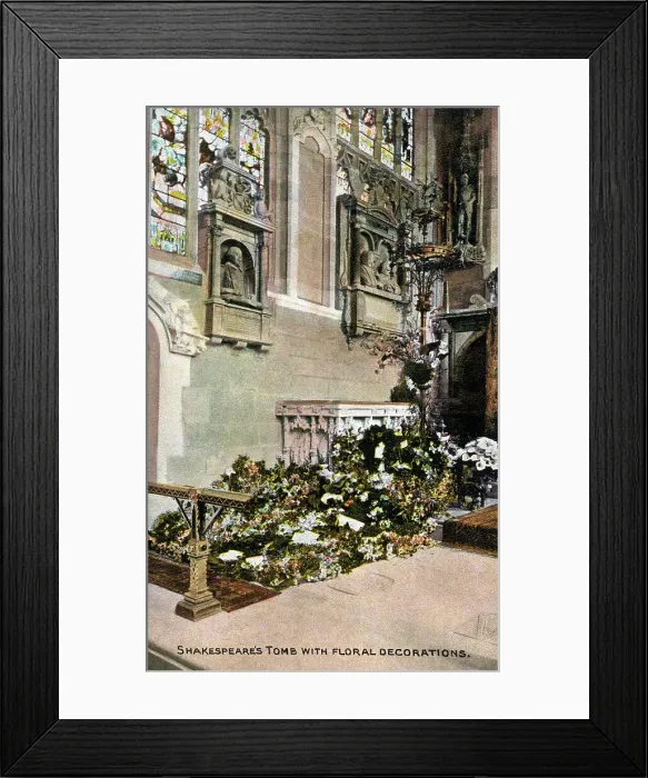 Framed Print : Shakespeare's Tomb and Memorial, Stratford-upon-Avon Framed Print : Shakespeare's Tomb and Memorial, Stratford-upon-Avon