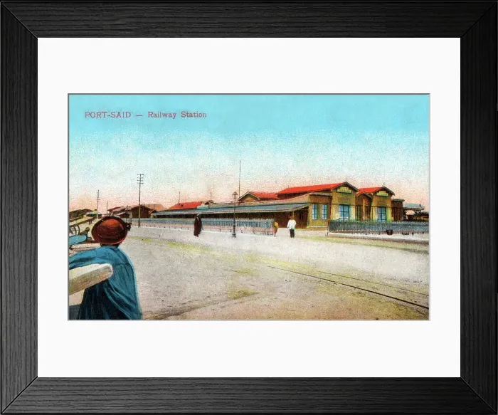 Framed Print : The Railway Station, Port Said, Egypt, North Africa Framed Print : The Railway Station, Port Said, Egypt, North Africa