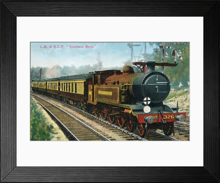 Framed Print : London, Brighton and South Coast Railway - Southern Belle Framed Print : London, Brighton and South Coast Railway - Southern Belle