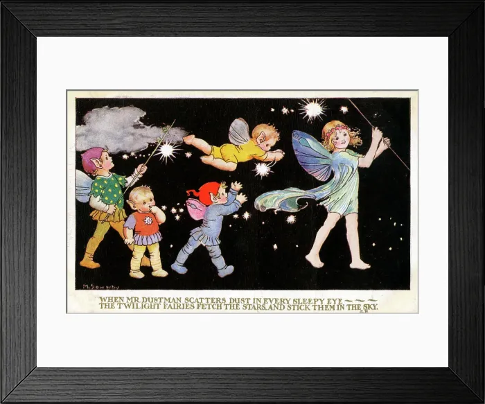 Framed Print : The Twilight Fairies fetch the Stars Framed Print : The Twilight Fairies fetch the Stars