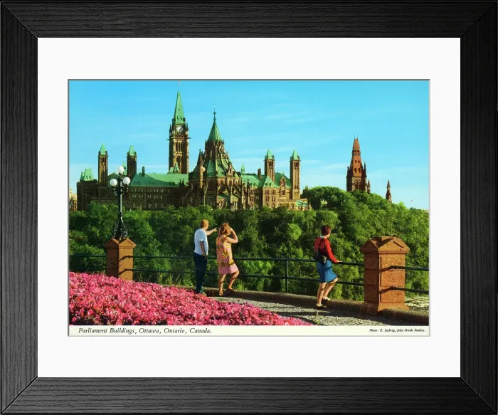 Framed Print : Ottawa, Ontario, Canada - Parliament Buildings Framed Print : Ottawa, Ontario, Canada - Parliament Buildings