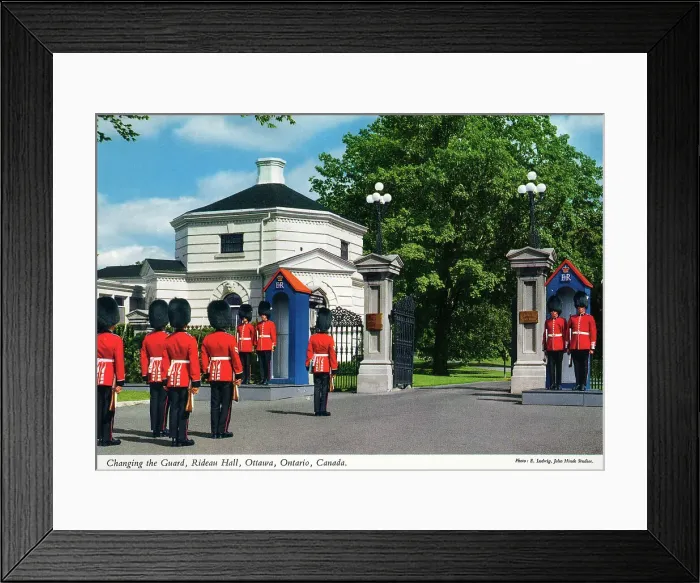 Framed Print : Ottawa, Ontario, Canada - Changing the Guard at Rideau Hall Framed Print : Ottawa, Ontario, Canada - Changing the Guard at Rideau Hall