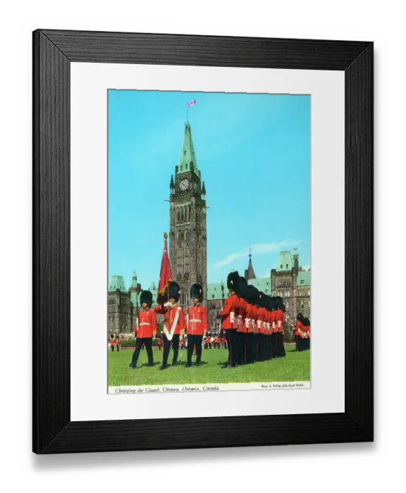 Framed Print : Ottawa - Changing of the Guard outside Parliament Buildings Framed Print : Ottawa - Changing of the Guard outside Parliament Buildings