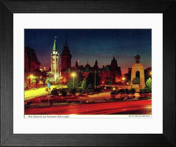 Framed Print : Ottawa, Canada - War Memorial and Parliament Hill at night Framed Print : Ottawa, Canada - War Memorial and Parliament Hill at night