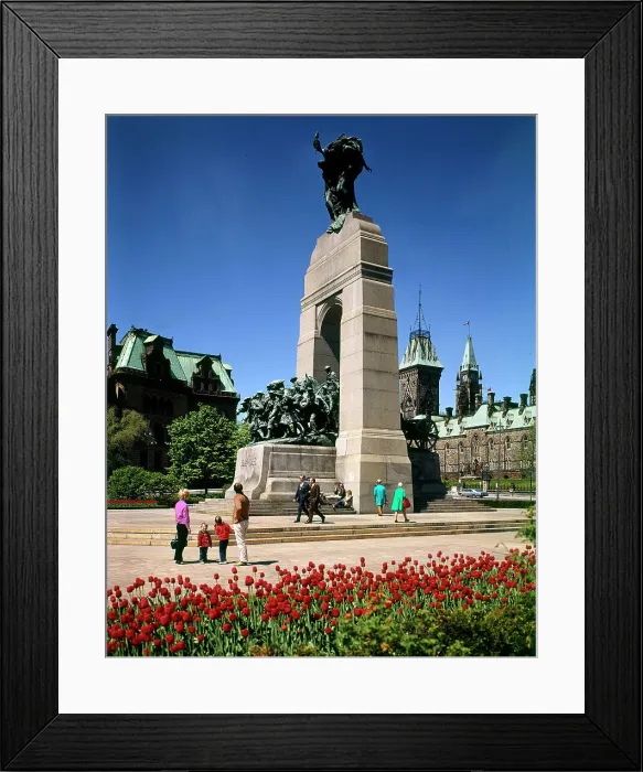 Framed Print : Ottawa, Canada - War Memorial and Parliament Buildings Framed Print : Ottawa, Canada - War Memorial and Parliament Buildings
