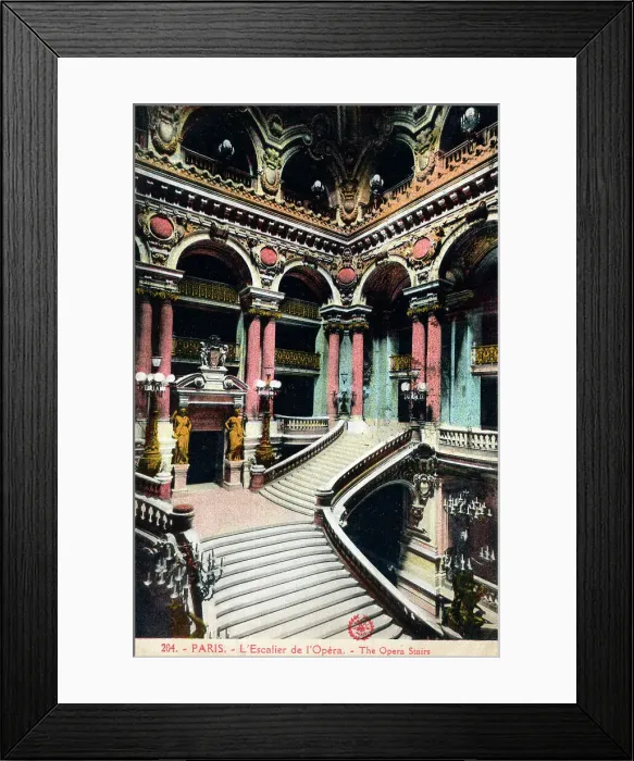 Framed Print : The Opera Stairs - Paris, France Framed Print : The Opera Stairs - Paris, France