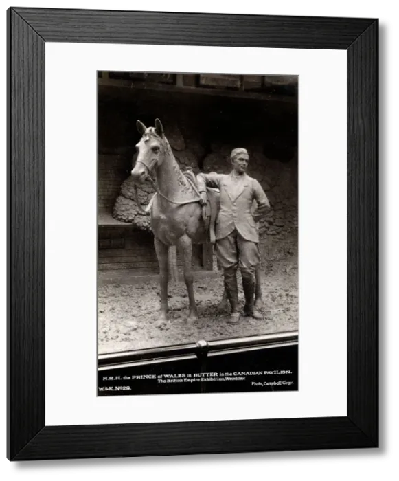 Framed Print : Prince Edward, sculpted in butter, British Empire Exhibition