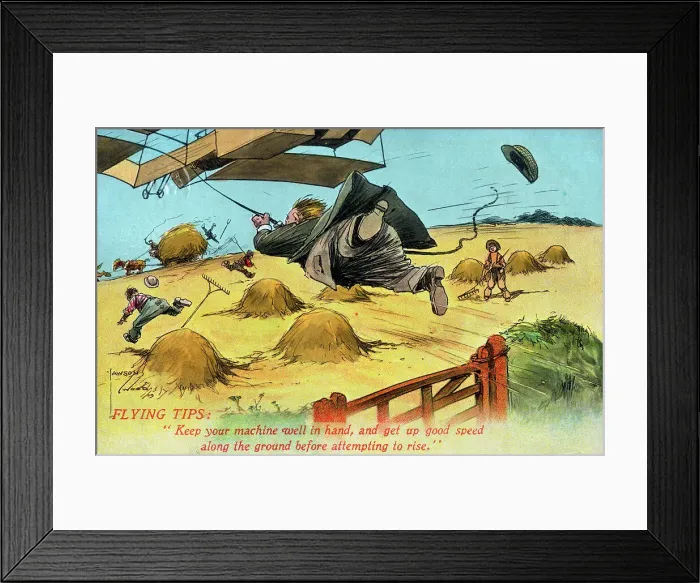 Framed Print : Flying Tips: Keep your machine well in hand Framed Print : Flying Tips: Keep your machine well in hand