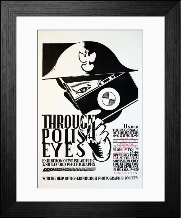 Framed Print : Through Polish Eyes, original poster for Photographic Exhibi Framed Print : Through Polish Eyes, original poster for Photographic Exhibi