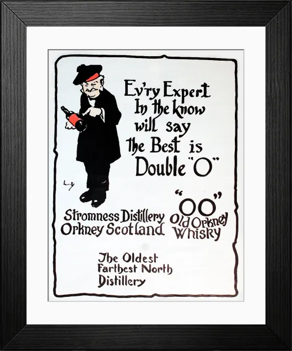 Framed Print : OO Old Orkney Whisky - Stromness Distillery Framed Print : OO Old Orkney Whisky - Stromness Distillery