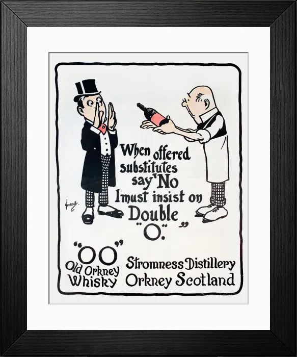 Framed Print : OO Old Orkney Whisky - Stromness Distillery, Scotland Framed Print : OO Old Orkney Whisky - Stromness Distillery, Scotland