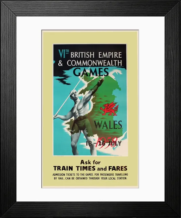 Framed Print : VIth British Empire & Commonwealth Games, Wales Framed Print : VIth British Empire & Commonwealth Games, Wales