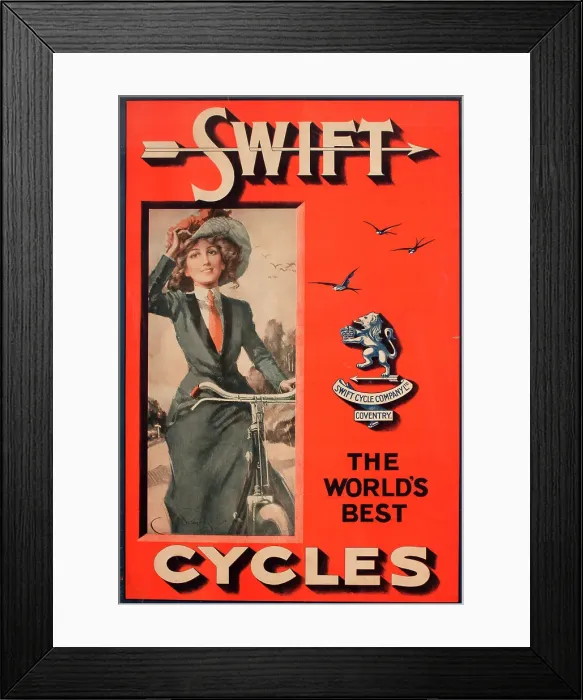 Framed Print : Swift - The World's Best Cycles Framed Print : Swift - The World's Best Cycles