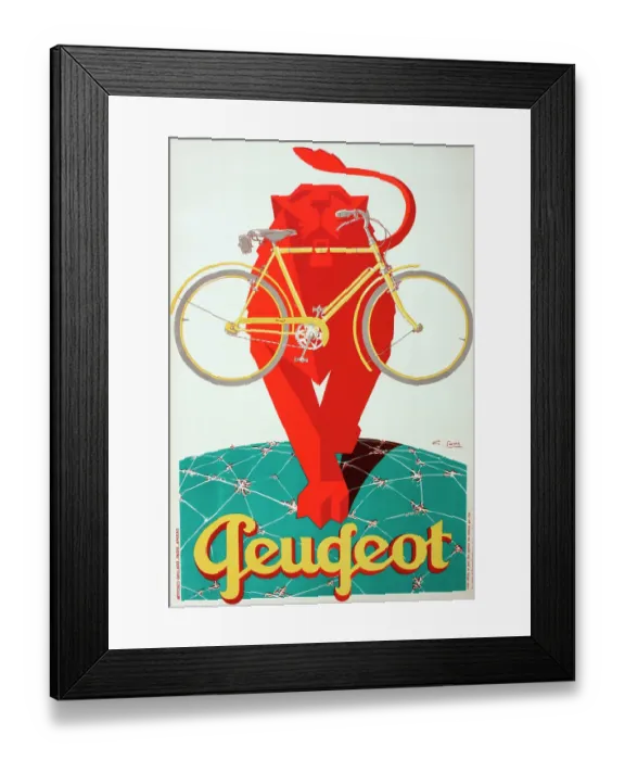 Framed Print : Peugeot Lion Cycles Framed Print : Peugeot Lion Cycles