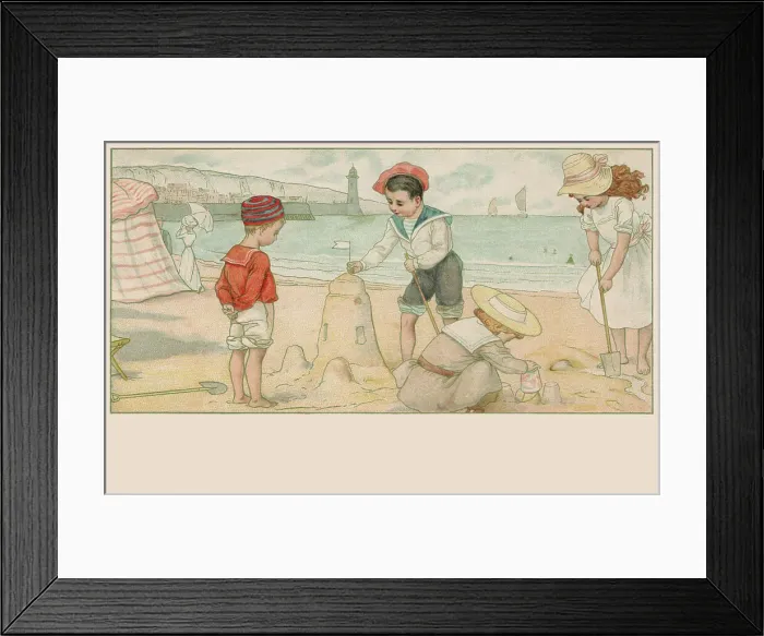 Framed Print : Edwardian Children Framed Print : Edwardian Children