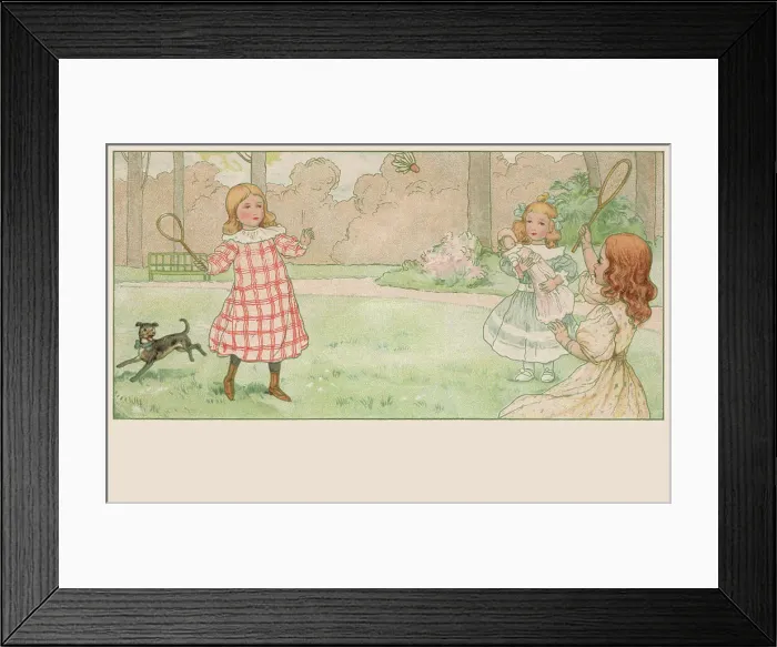 Framed Print : Edwardian Children Framed Print : Edwardian Children
