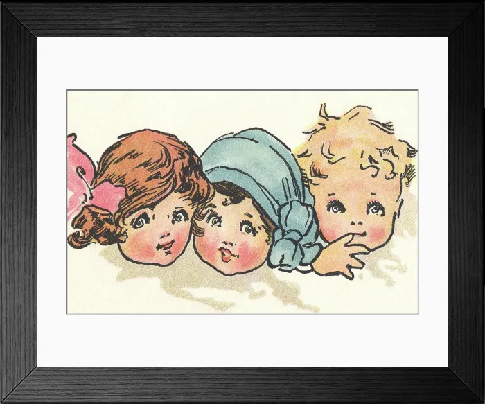 Framed Print : Children's Faces Framed Print : Children's Faces