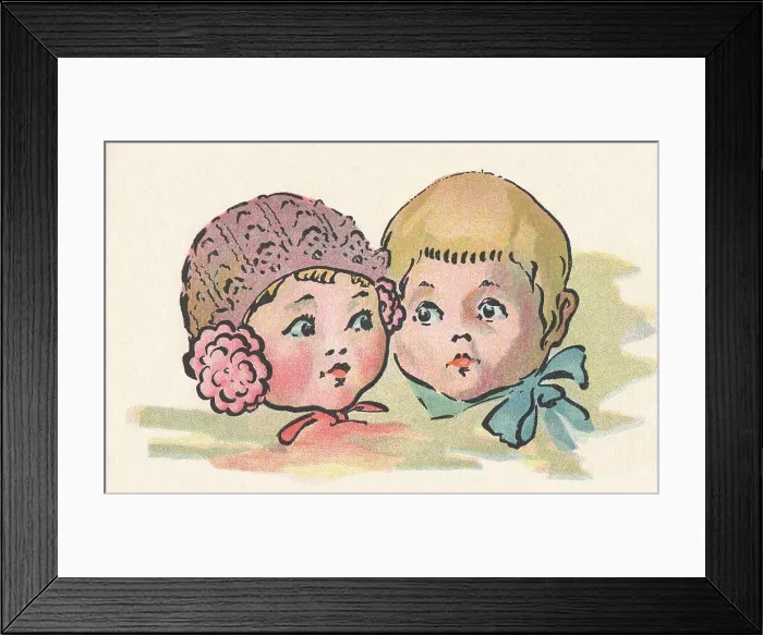 Framed Print : Children's Faces Framed Print : Children's Faces