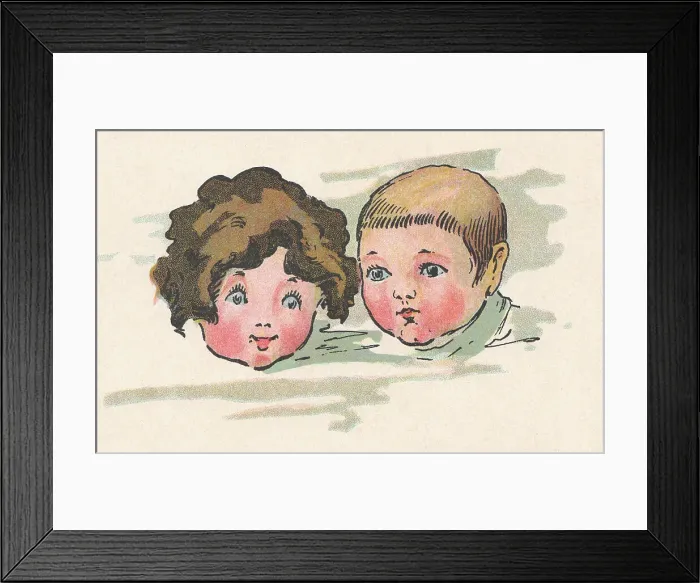 Framed Print : Children's Faces Framed Print : Children's Faces