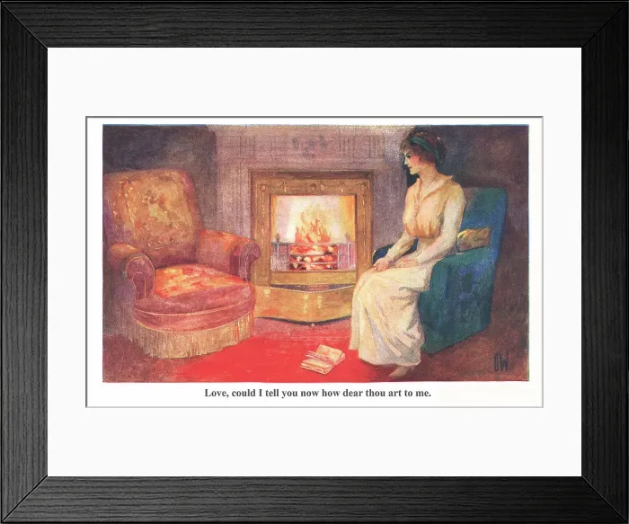 Framed Print : Thoughts by the Fireside Framed Print : Thoughts by the Fireside
