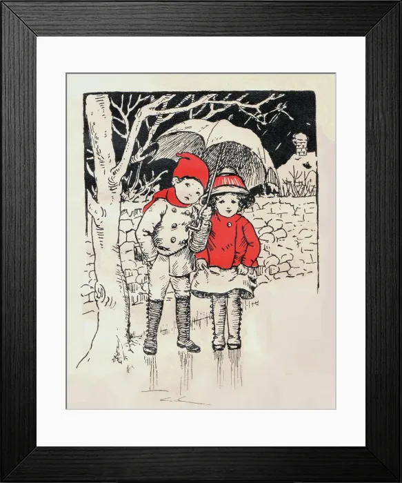 Framed Print : Walking in the Rain Framed Print : Walking in the Rain