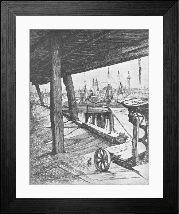 Framed Print : Gun & Shot Wharf Framed Print : Gun & Shot Wharf
