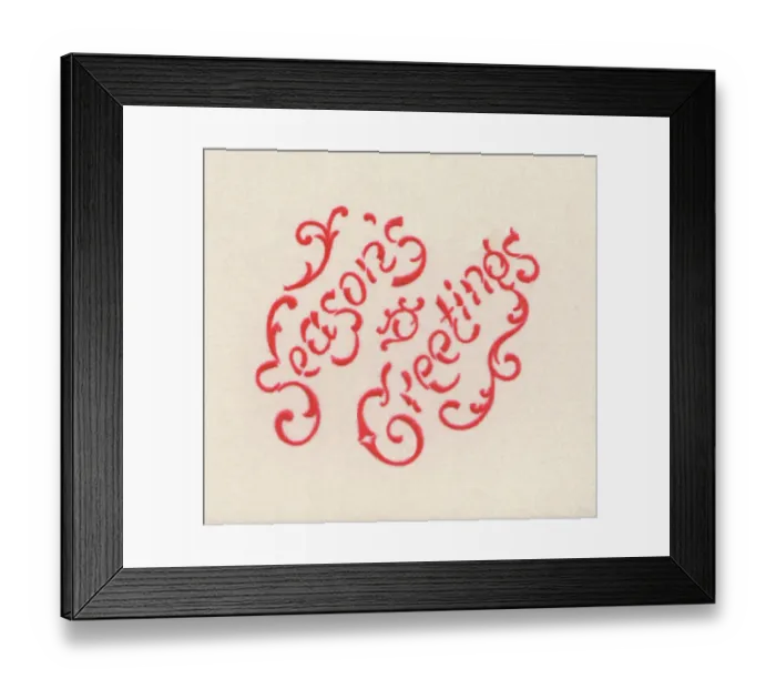 Framed Print : Christmas Lettering Framed Print : Christmas Lettering