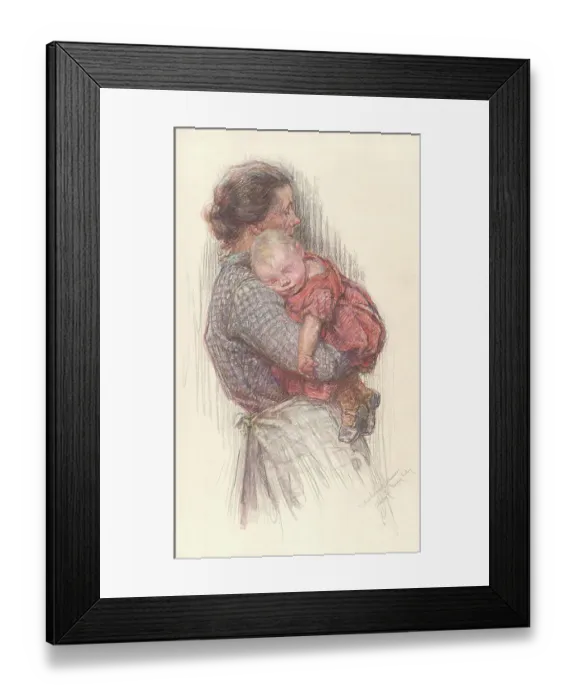 Framed Print : Mother & Child Framed Print : Mother & Child