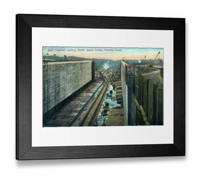 Framed Print : Construction of the Panama Canal Framed Print : Construction of the Panama Canal