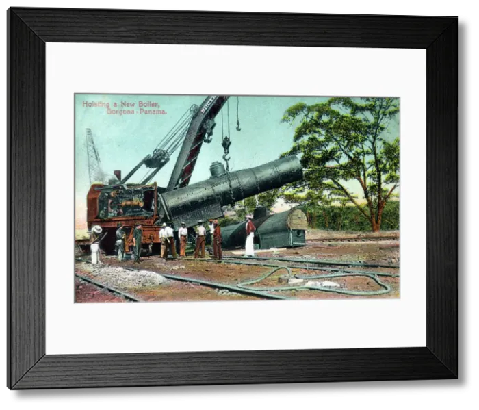 Framed Print : Construction of the Panama Canal Framed Print : Construction of the Panama Canal