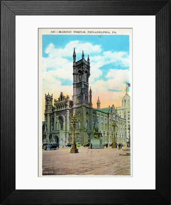 Framed Print : Masonic Temple, Philadelphia, Pennsylvania, USA Framed Print : Masonic Temple, Philadelphia, Pennsylvania, USA