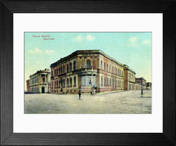 Framed Print : Piazza Mazzini - Grand Hotel - Catania, Sicily, Italy Framed Print : Piazza Mazzini - Grand Hotel - Catania, Sicily, Italy