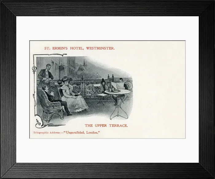 Framed Print : St. Ermin's Hotel, Westminster, London - The Upper Terrace Framed Print : St. Ermin's Hotel, Westminster, London - The Upper Terrace