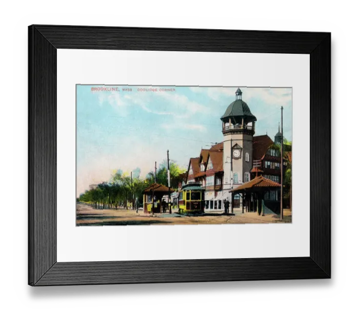 Framed Print : Brookline, Massachusetts, USA - Coolidge Corner Framed Print : Brookline, Massachusetts, USA - Coolidge Corner