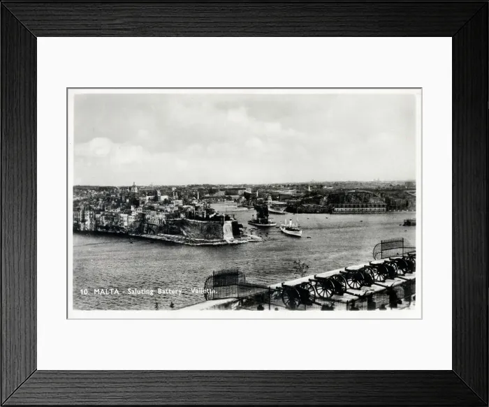 Framed Print : The Saluting Battery, Valletta, Malta Framed Print : The Saluting Battery, Valletta, Malta
