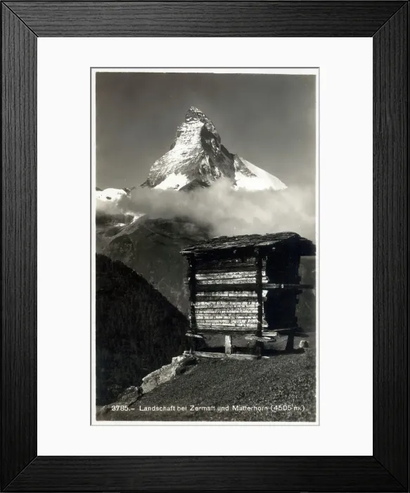 Framed Print : Swiss Alpine landscape near Zermatt - Matterhorn peak Framed Print : Swiss Alpine landscape near Zermatt - Matterhorn peak