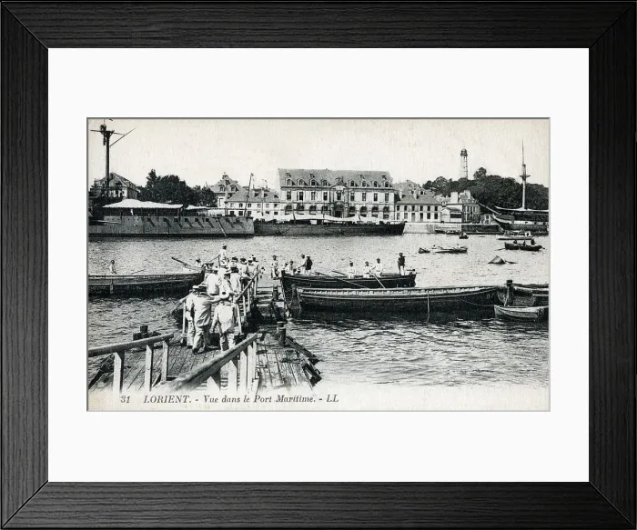 Framed Print : Port Scene - Lorient, Brittany, France Framed Print : Port Scene - Lorient, Brittany, France