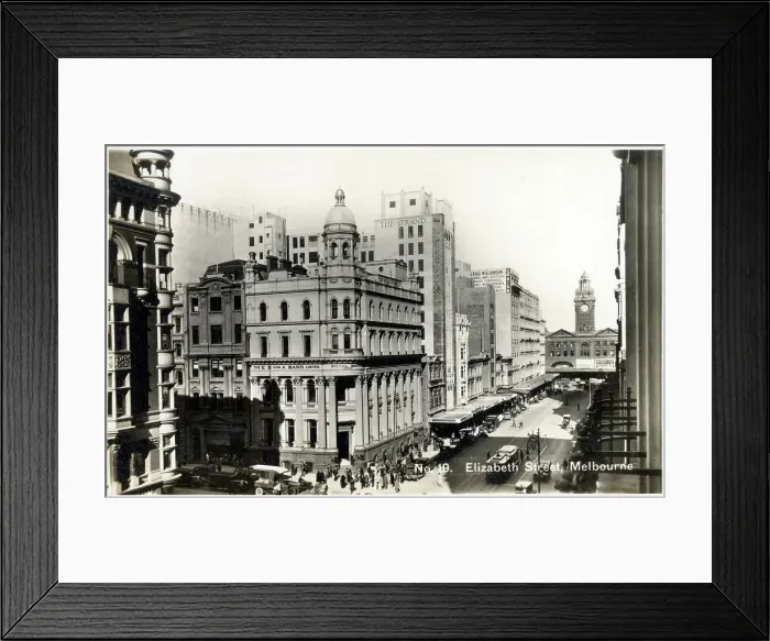 Framed Print : Elizabeth Street, Melbourne, Victoria, Australia Framed Print : Elizabeth Street, Melbourne, Victoria, Australia