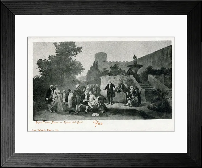 Framed Print : Carlo Goldoni, Italian playwright, declares a sonnet - Pisa Framed Print : Carlo Goldoni, Italian playwright, declares a sonnet - Pisa