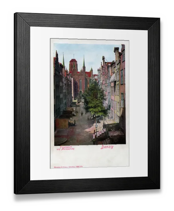 Framed Print : Ulica Mariacka and Bazylika Mariacka, Gdansk, Poland Framed Print : Ulica Mariacka and Bazylika Mariacka, Gdansk, Poland