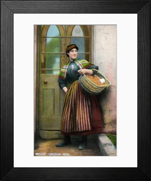 Framed Print : Welsh Cockle Girl Framed Print : Welsh Cockle Girl