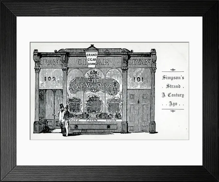 Framed Print : Simpson's-in-the-Strand - famous London restaurant Framed Print : Simpson's-in-the-Strand - famous London restaurant