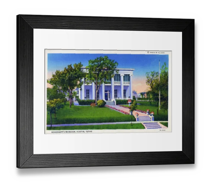 Framed Print : The Governor's Mansion, Austin, Texas, USA Framed Print : The Governor's Mansion, Austin, Texas, USA