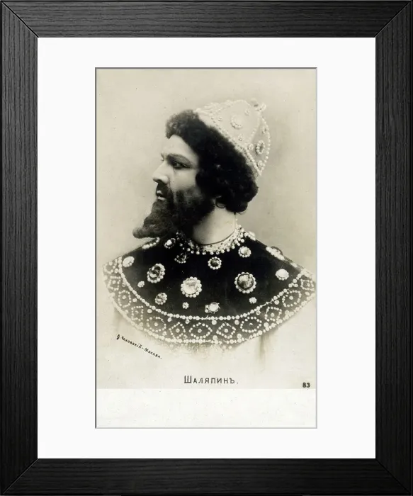 Framed Print : Feodor Ivanovich Chaliapin as Boris Gudunov Framed Print : Feodor Ivanovich Chaliapin as Boris Gudunov