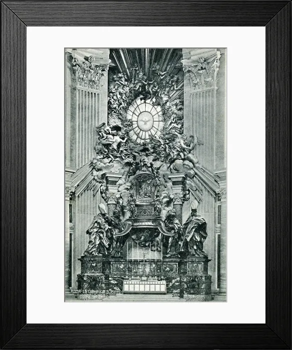 Framed Print : St. Peter's Chair - St. Peter's Basilica Vatican City, Rome Framed Print : St. Peter's Chair - St. Peter's Basilica Vatican City, Rome