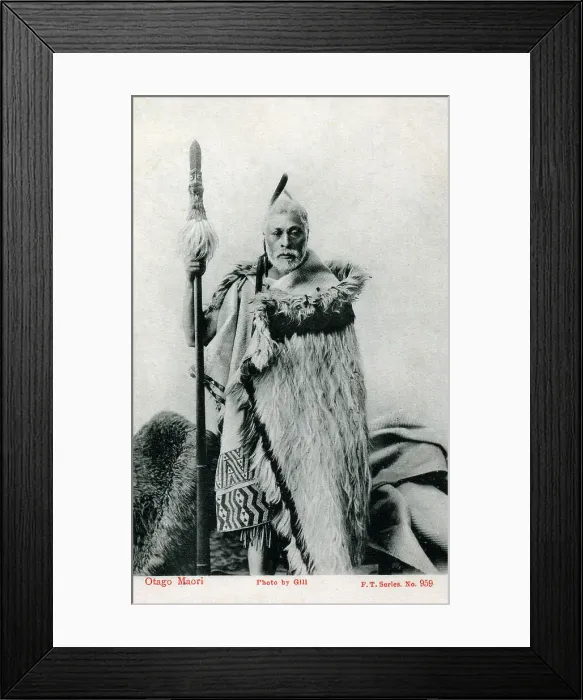 Framed Print : Maori from the Otago Region, New Zealand Framed Print : Maori from the Otago Region, New Zealand