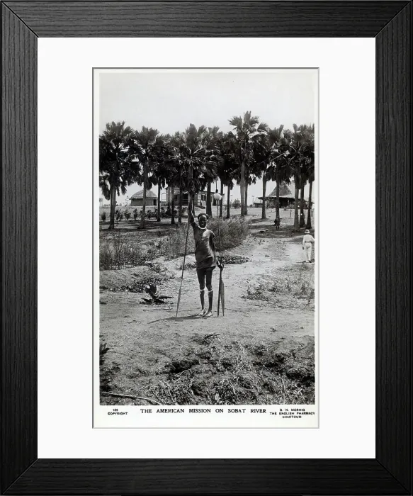 Framed Print : American Christian Mission on the Sobat River, South Sudan Framed Print : American Christian Mission on the Sobat River, South Sudan