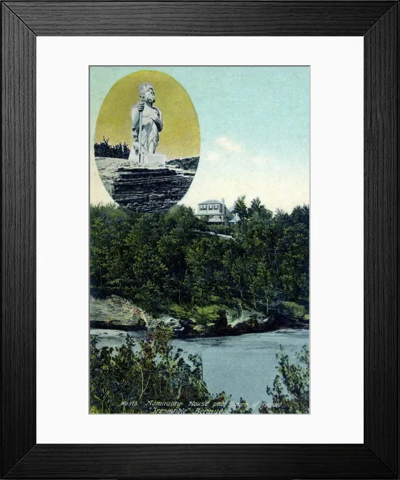 Framed Print : Admiralty House - Bermuda - HMS Irresistible figurehead Framed Print : Admiralty House - Bermuda - HMS Irresistible figurehead