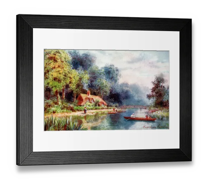 Framed Print : Nuneham Courtney, River Thames, Oxfordshire Framed Print : Nuneham Courtney, River Thames, Oxfordshire