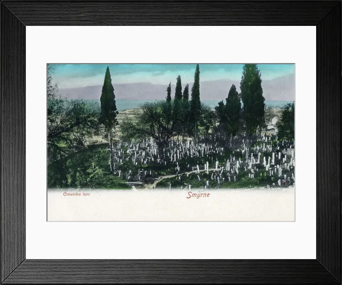 Framed Print : Turkish Cemetery at Izmir, Turkey Framed Print : Turkish Cemetery at Izmir, Turkey